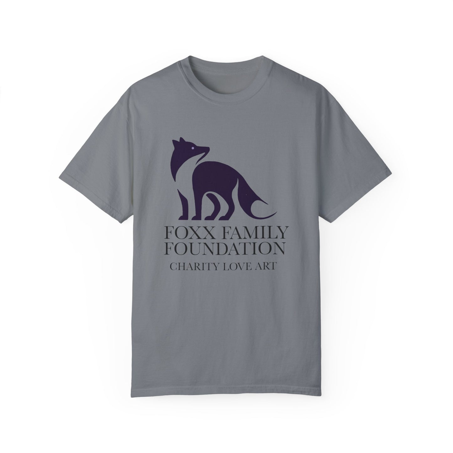 Foxx Family Basic Tee (Deep Purple logo)