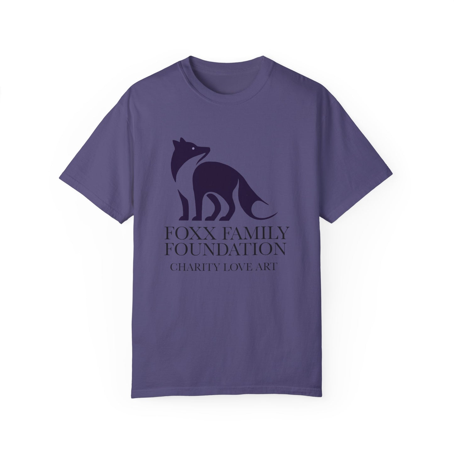 Foxx Family Basic Tee (Deep Purple logo)